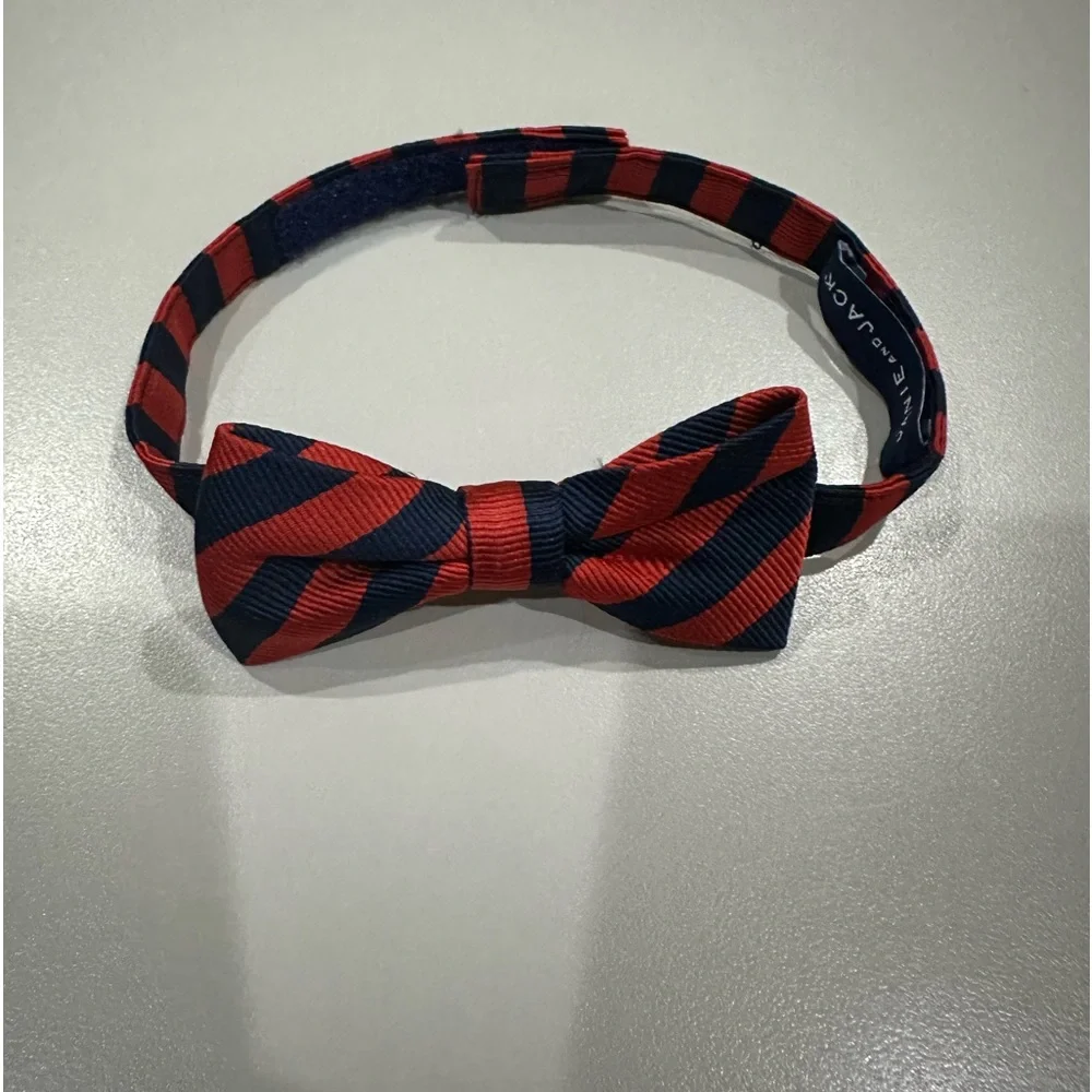 Janie and Jack Infant Bow Ties 1 Blue & Red and 2 Blue & White Like New!